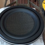 the new kenwood 10" sub that we will be using to replace the original "subwoofer"
